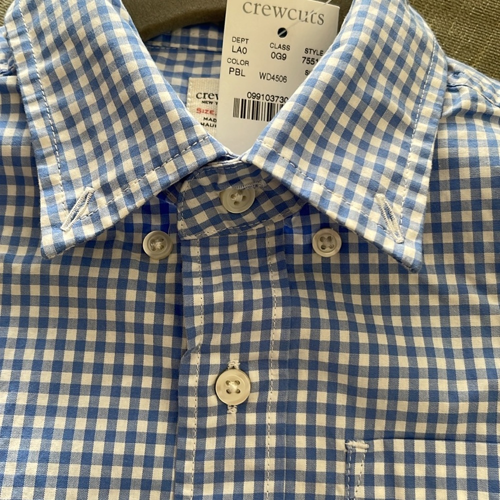 CREWCUTS GINGHAM SHIRT - Picture 8 of 8